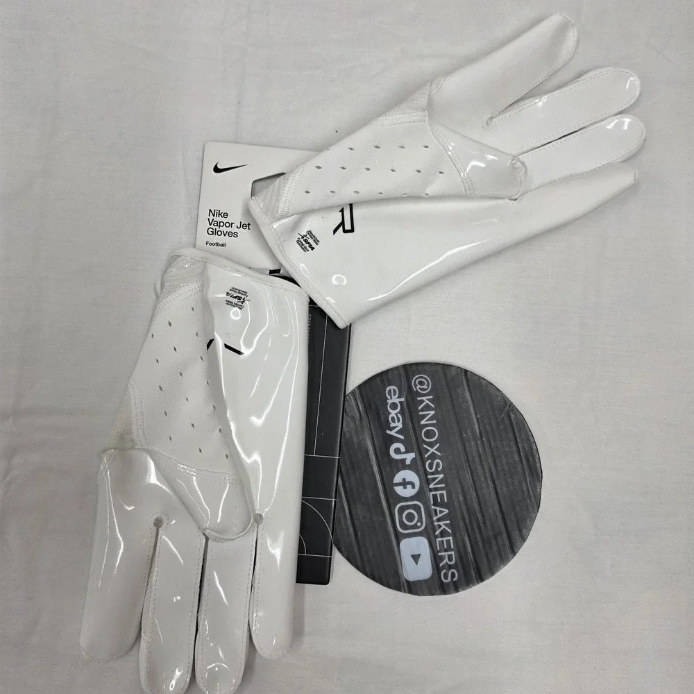 Nike Vapor Jet Football Gloves White Black Men's Size XXLarge